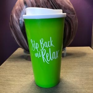 16 oz Green hot/cold travel beverage cup